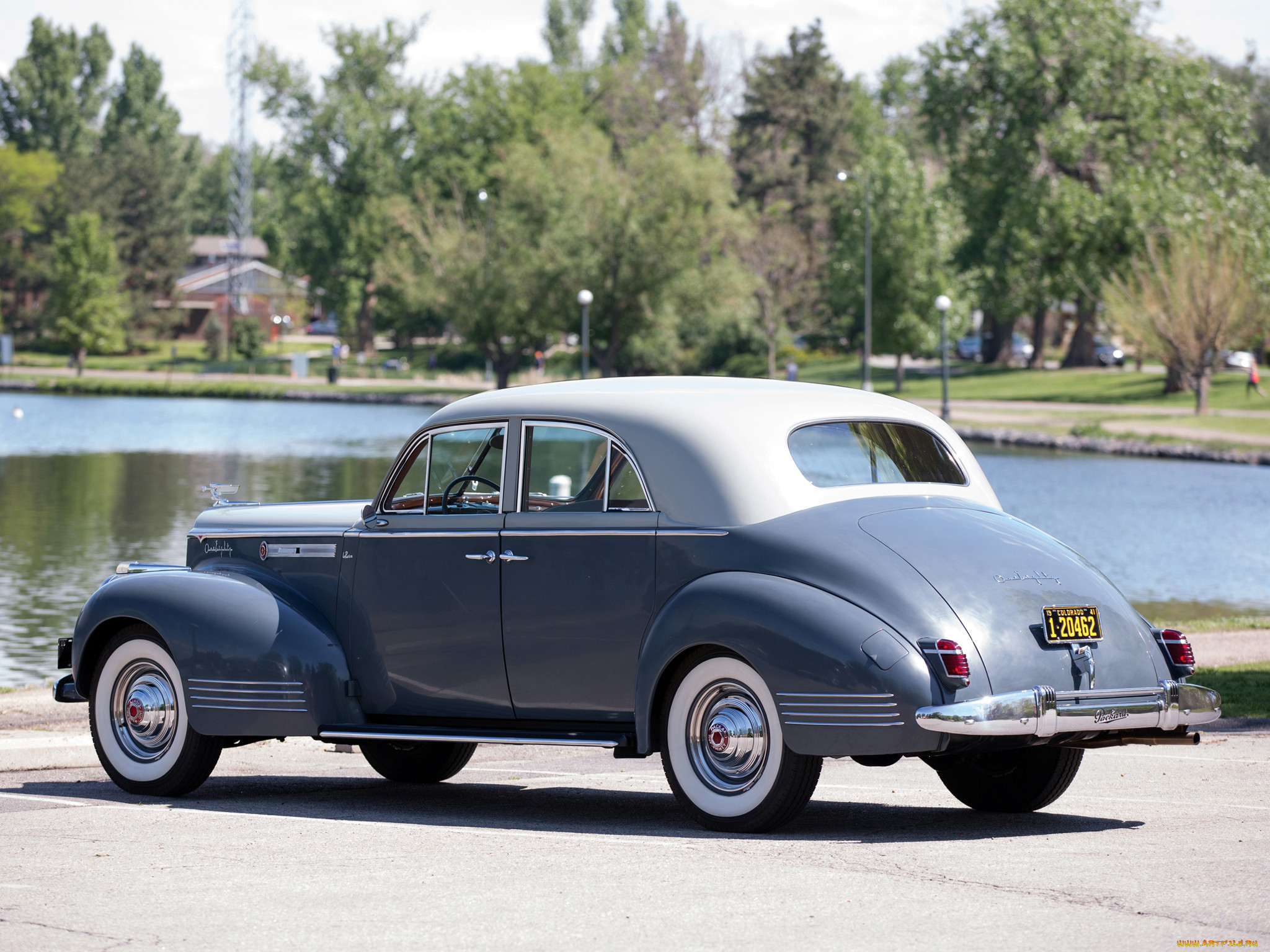 , packard, 1941, 180, custom, super, eight, sport, brougham, lebaron